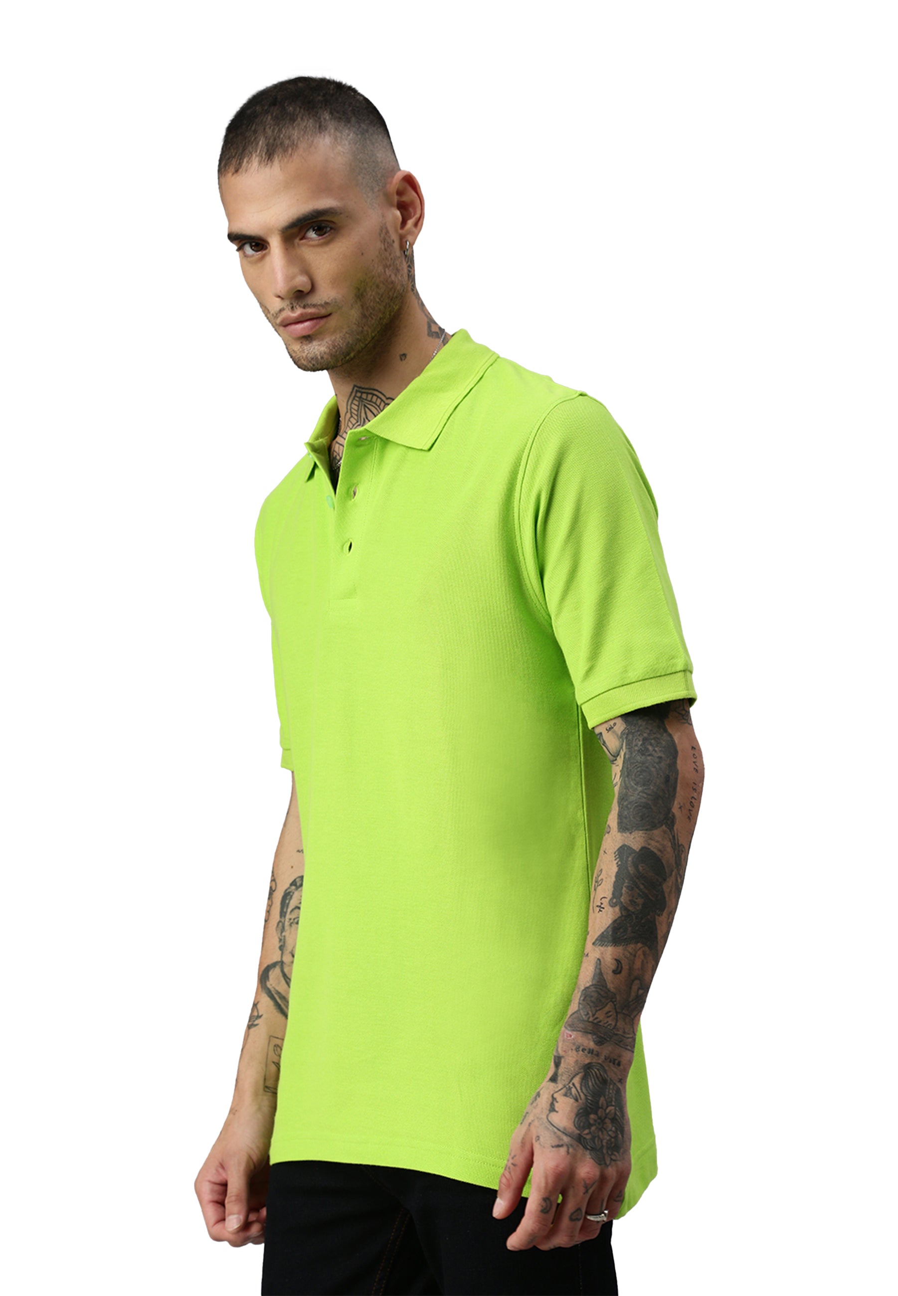 Switcher men's polo john color/lime