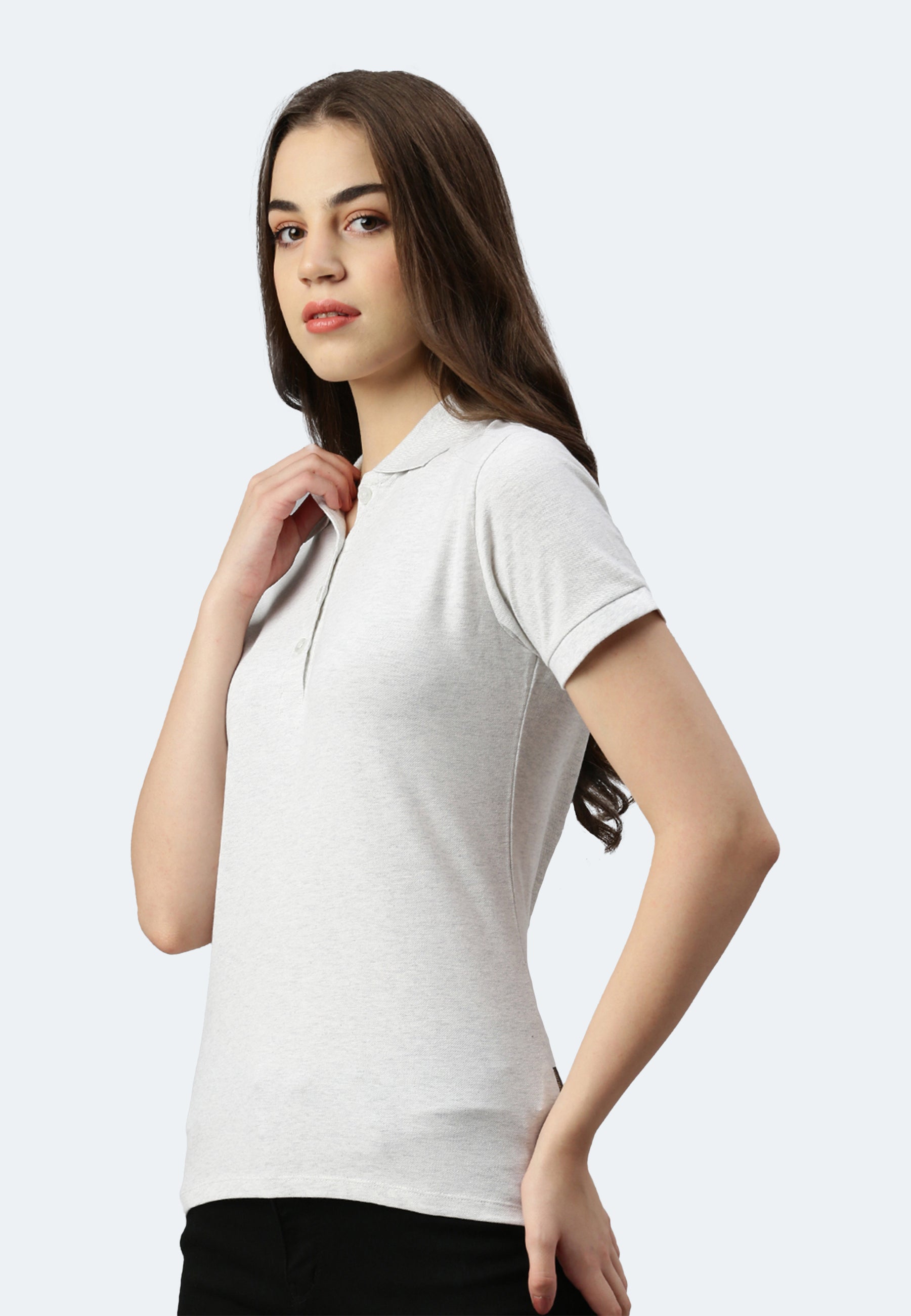 Switcher Lady polo stacy color/blanc chine