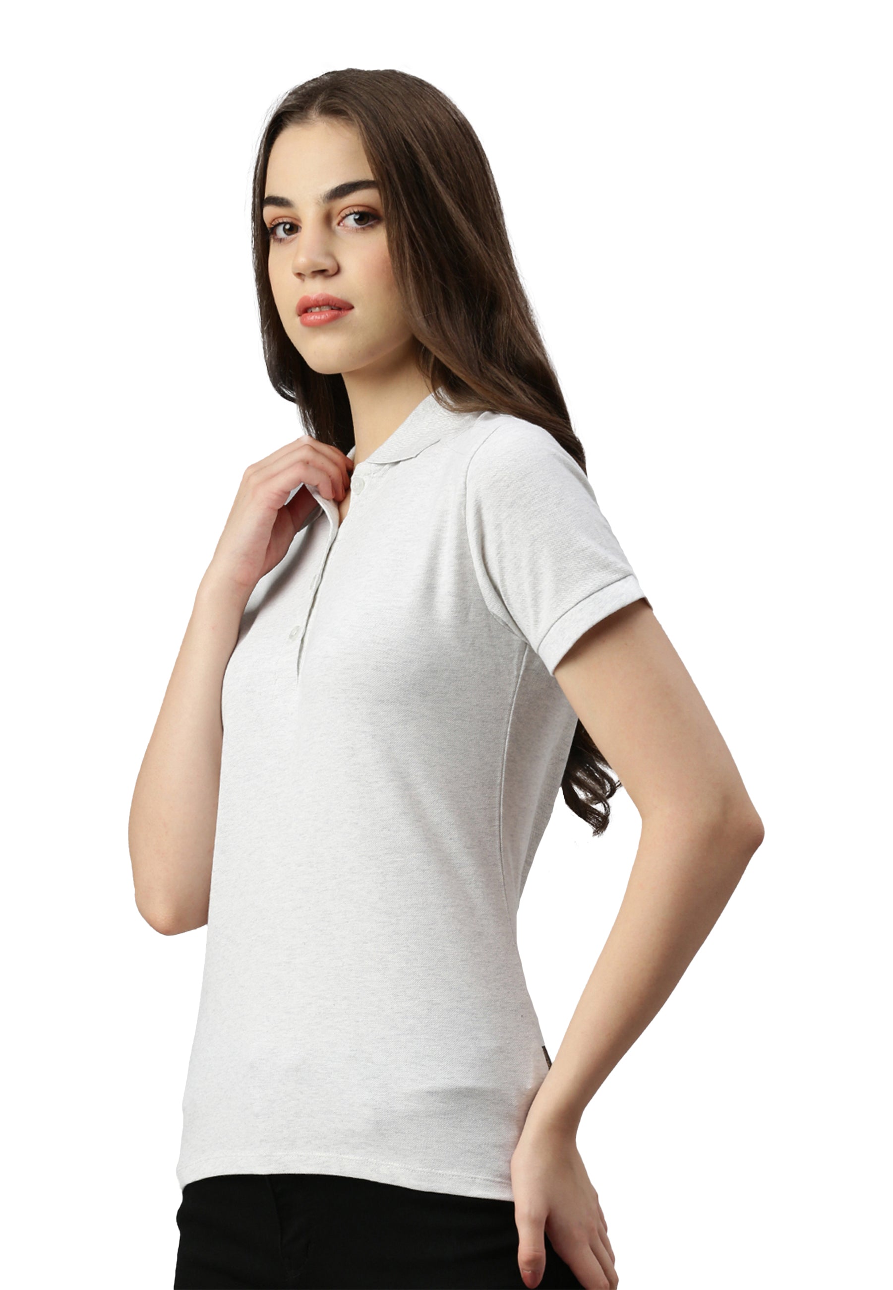 Switcher Lady polo stacy color/blanc chine
