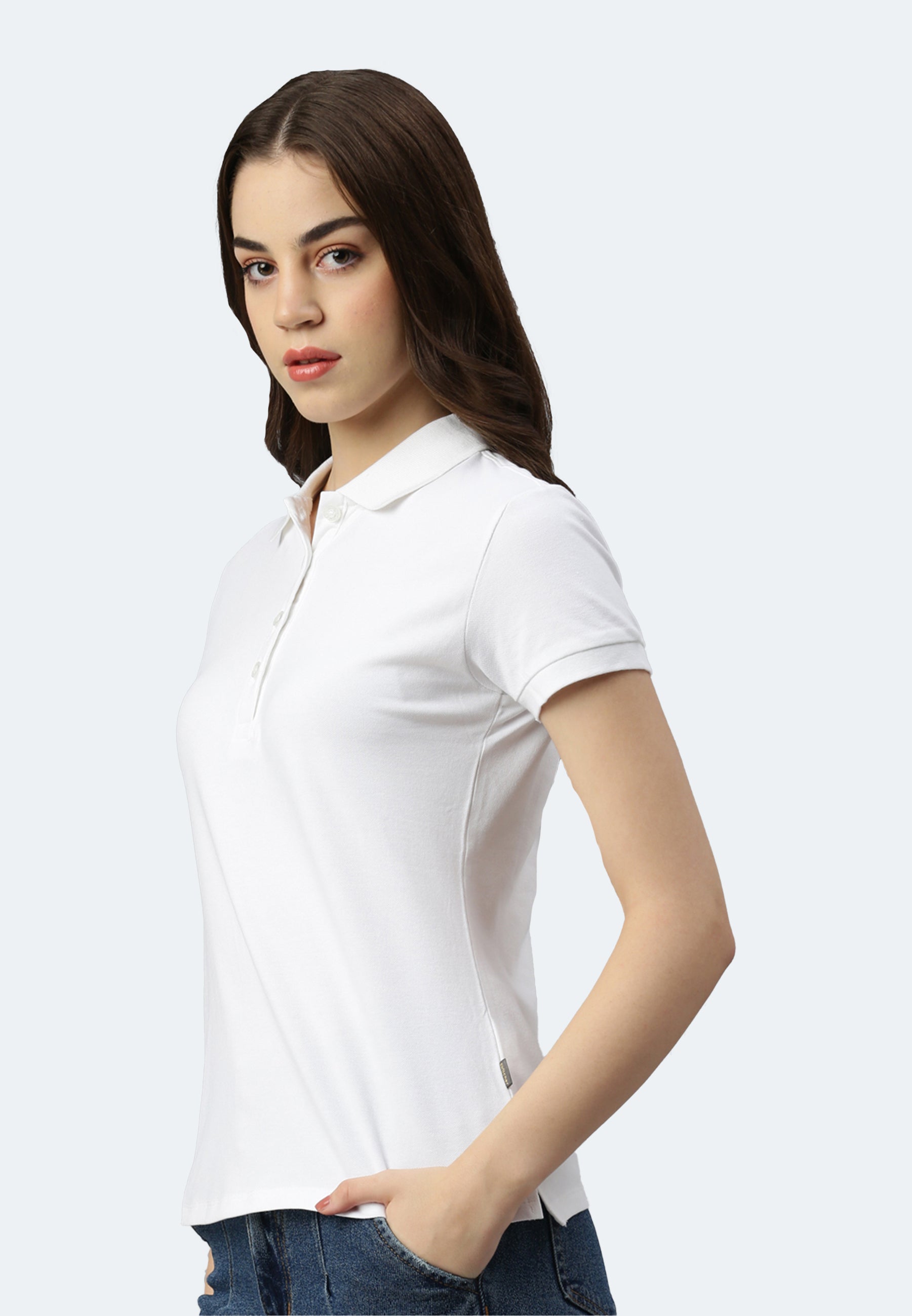 Switcher Lady polo stacy color/blanc