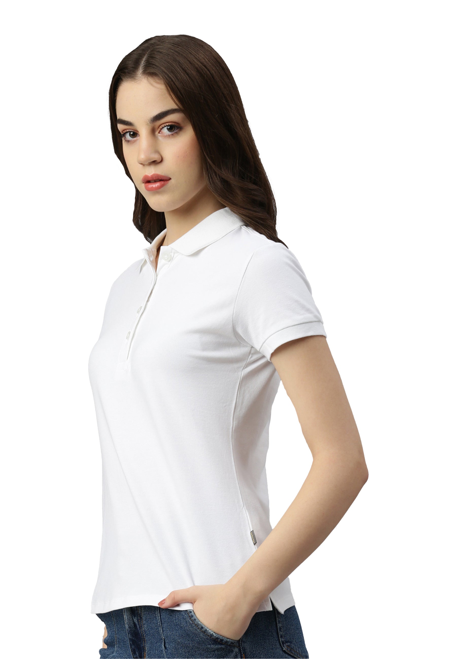 Switcher Lady polo stacy color/blanc