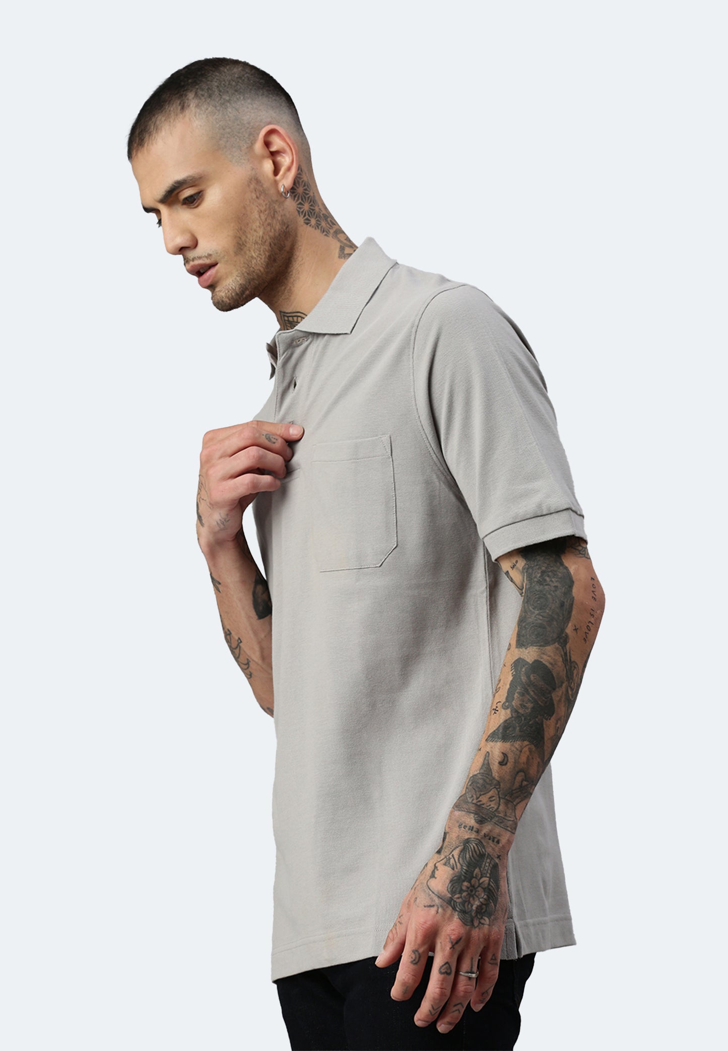 Switcher pocket polo whale color/402 gris foncé