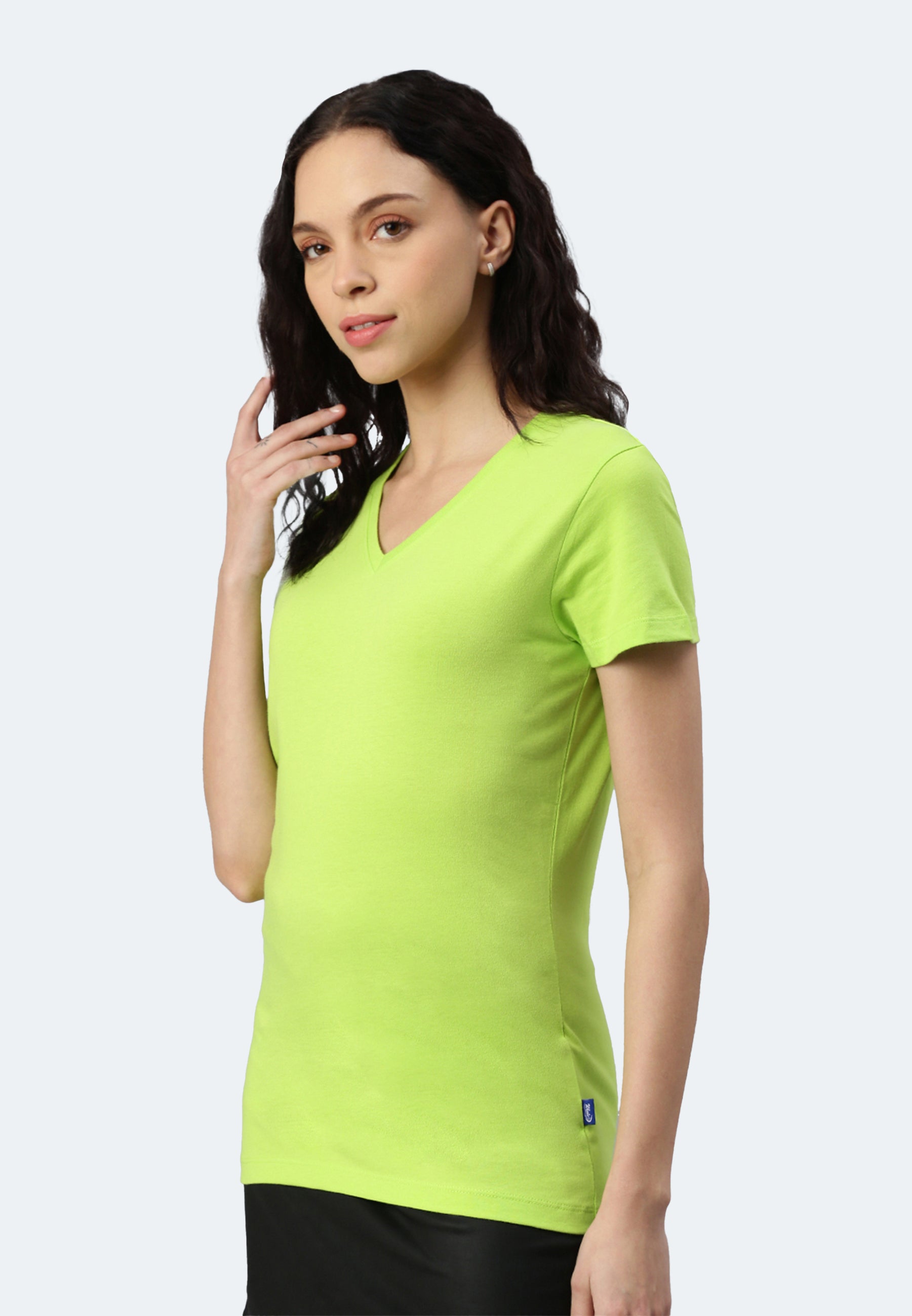Switcher shirt Lady whale color/limette