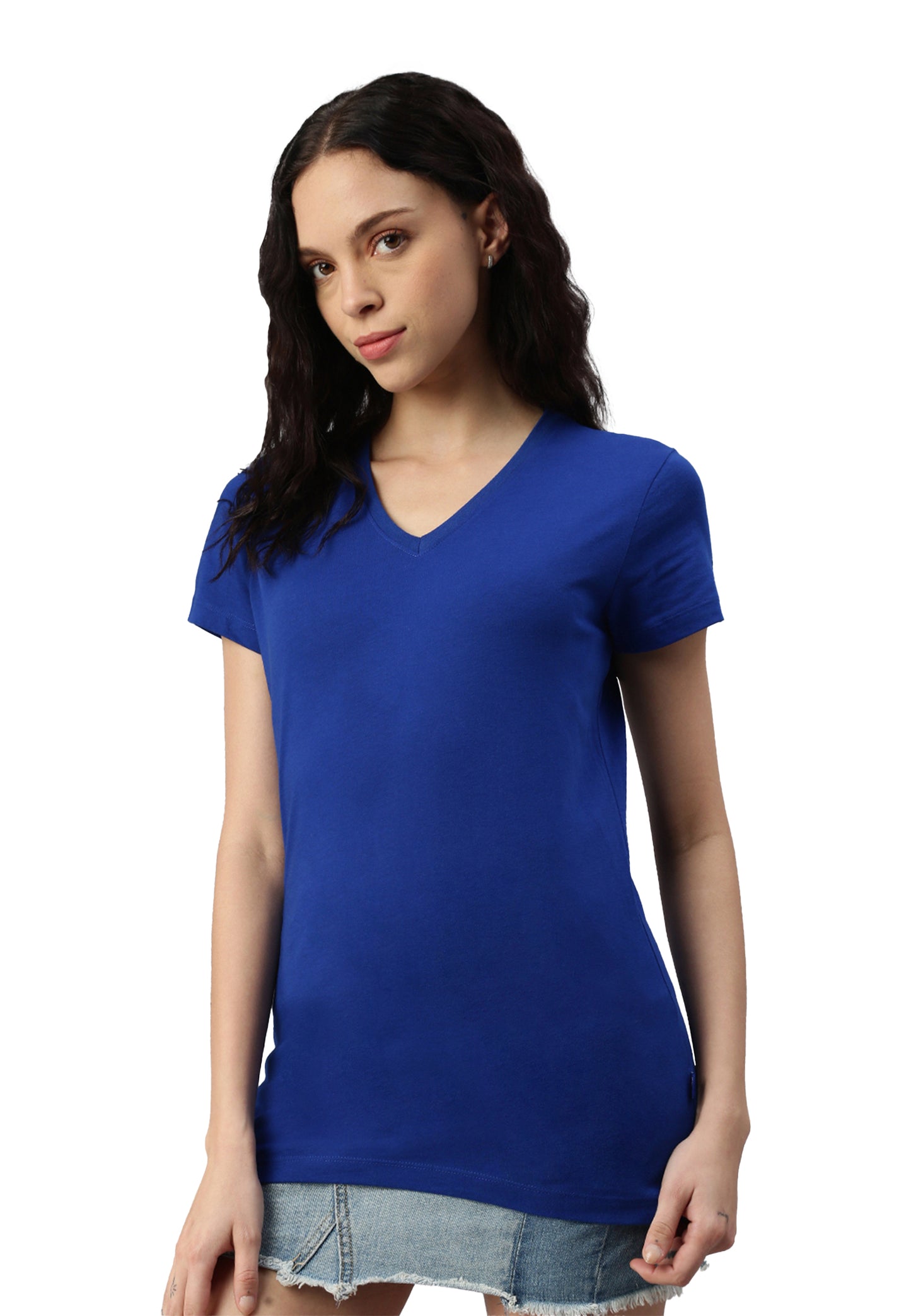 Switcher shirt Lady whale color/259 ocean