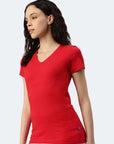 Switcher shirt Lady whale color/10 rouge