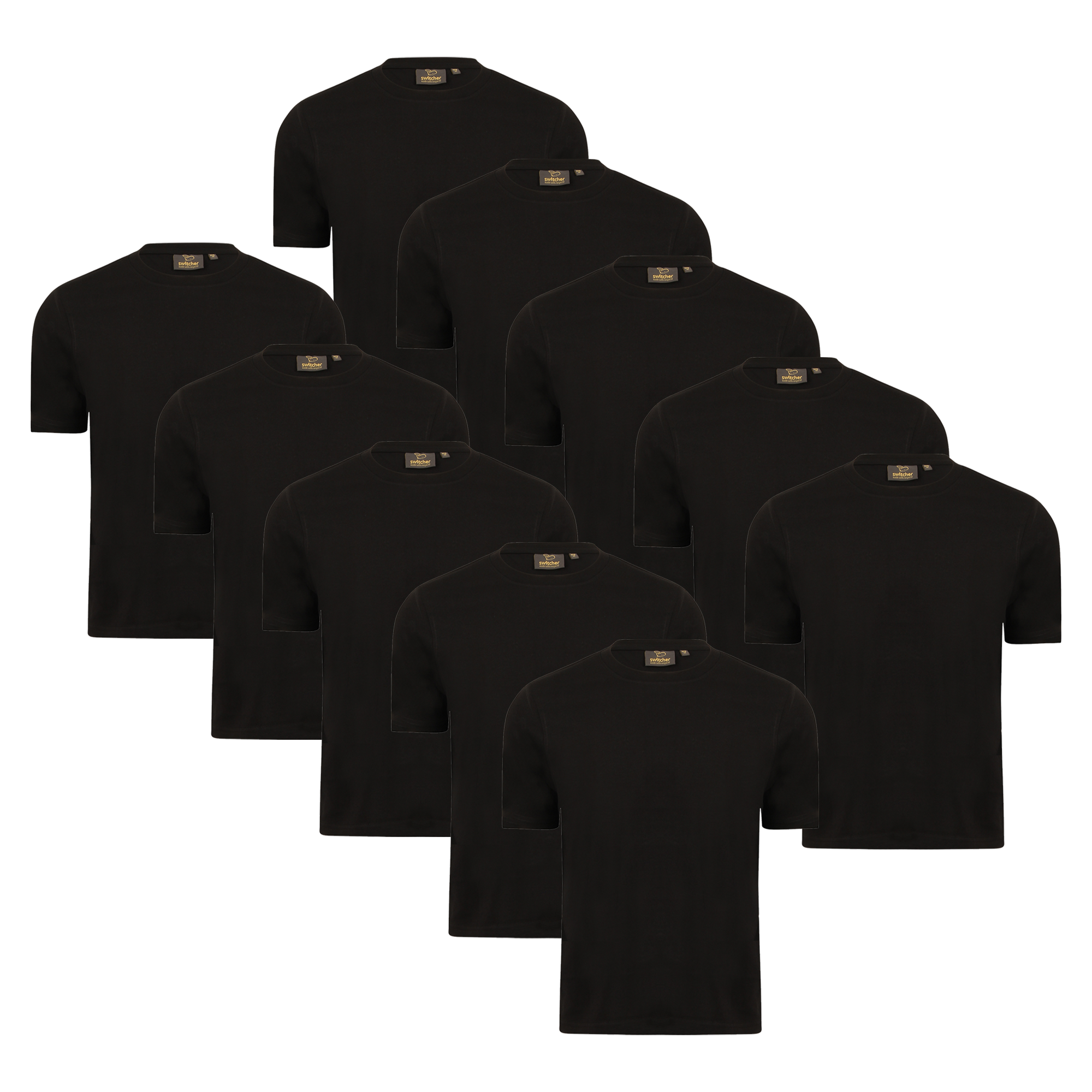 9-Pack T-Shirt Regular Black BobII