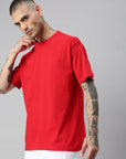 Men's Whale Cotton Polyester Oversized T-Shirt Blanc Front