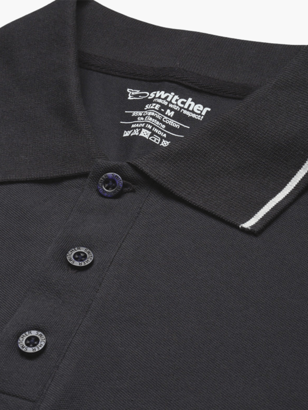 Contrast polo with elastane Ben 4002