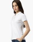 Stretch organic piqué polo shirt Stacy 4030