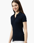 Stretch organic piqué polo shirt Stacy 4030