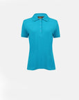 Stretch organic piqué polo shirt Stacy