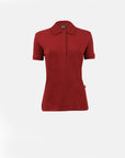 Stretch organic piqué polo shirt Stacy