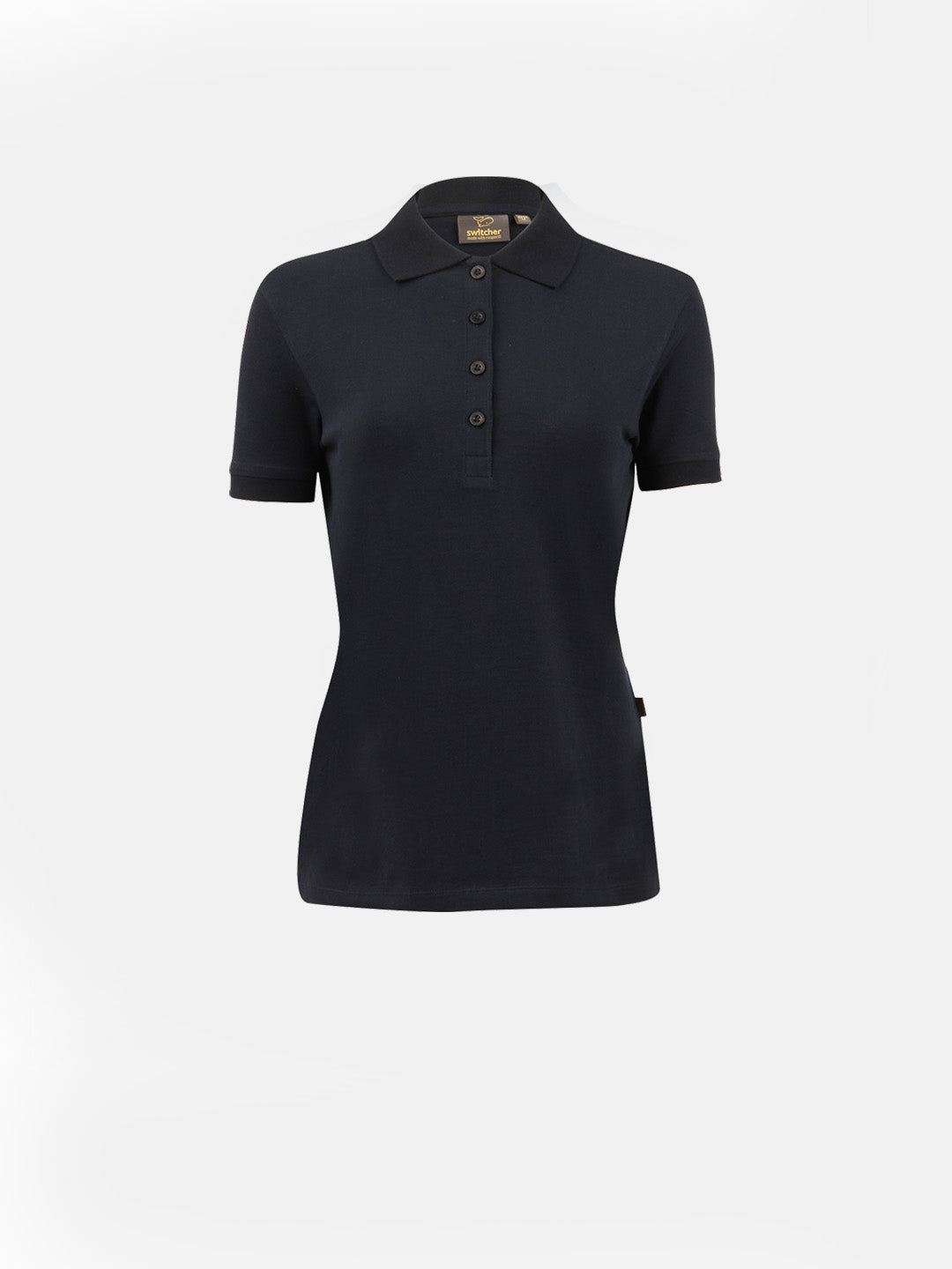 Stretch organic piqué polo shirt Stacy