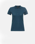 Stretch organic piqué polo shirt Stacy