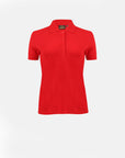 Stretch organic piqué polo shirt Stacy
