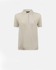 Stretch organic piqué polo shirt Stacy