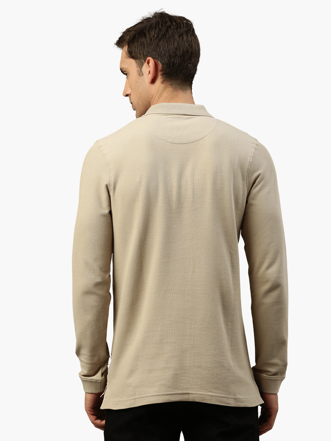 Long sleeve organic cotton piqué polo shirt Erik 4908