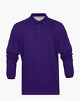 Long sleeve organic cotton piqué polo shirt Erik 4908