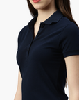 Stretch organic piqué polo shirt Stacy 4030