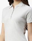 Stretch organic piqué polo shirt Stacy 4030