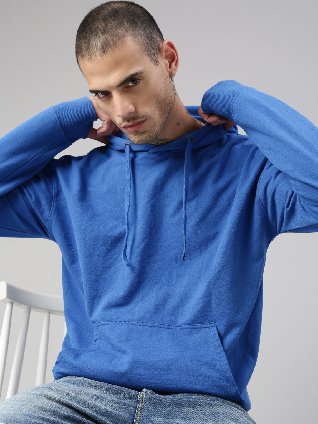 blue men's hoodie from switcher