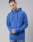 blue men's hoodie 