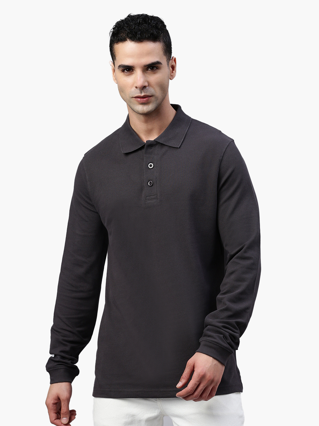 Long sleeve cotton piqué polo shirt Ralph 4907