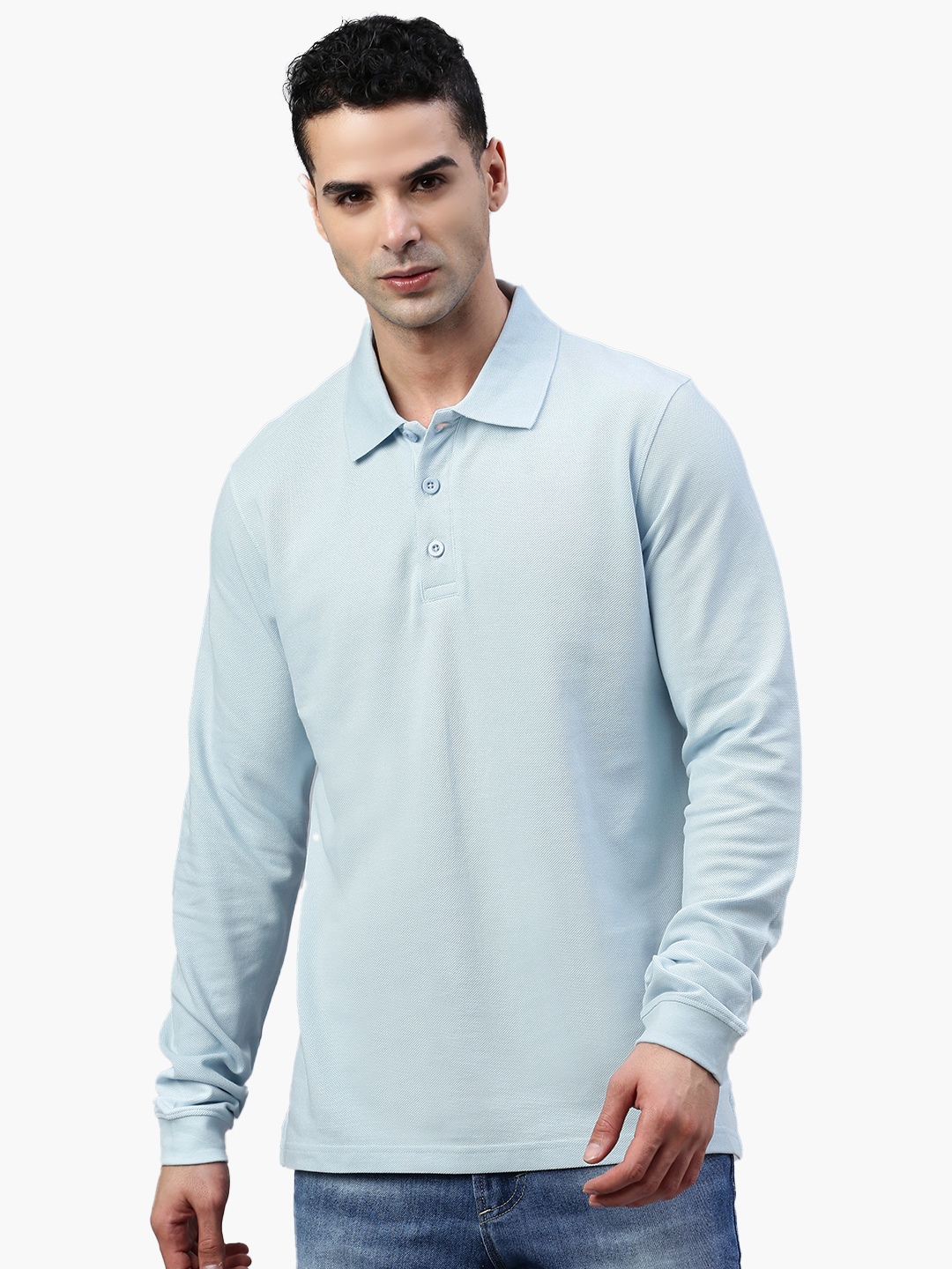 Long sleeve cotton piqué polo shirt Ralph 4907