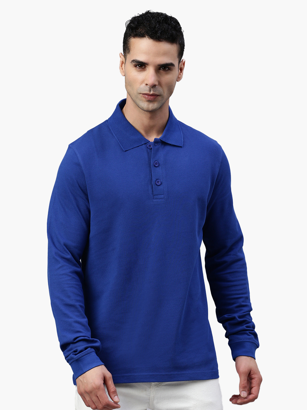 Long sleeve cotton piqué polo shirt Ralph 4907