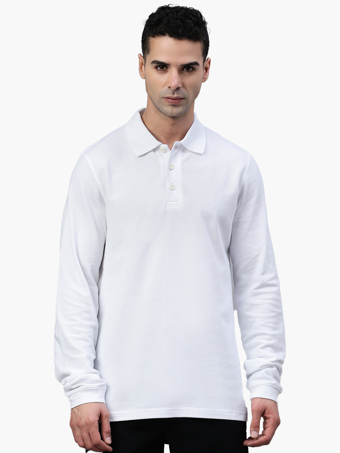 Long sleeve cotton piqué polo shirt Ralph 4907