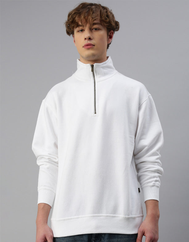 White troyer sweatshirt for men 