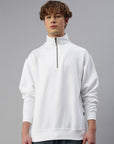 White troyer sweatshirt for men 