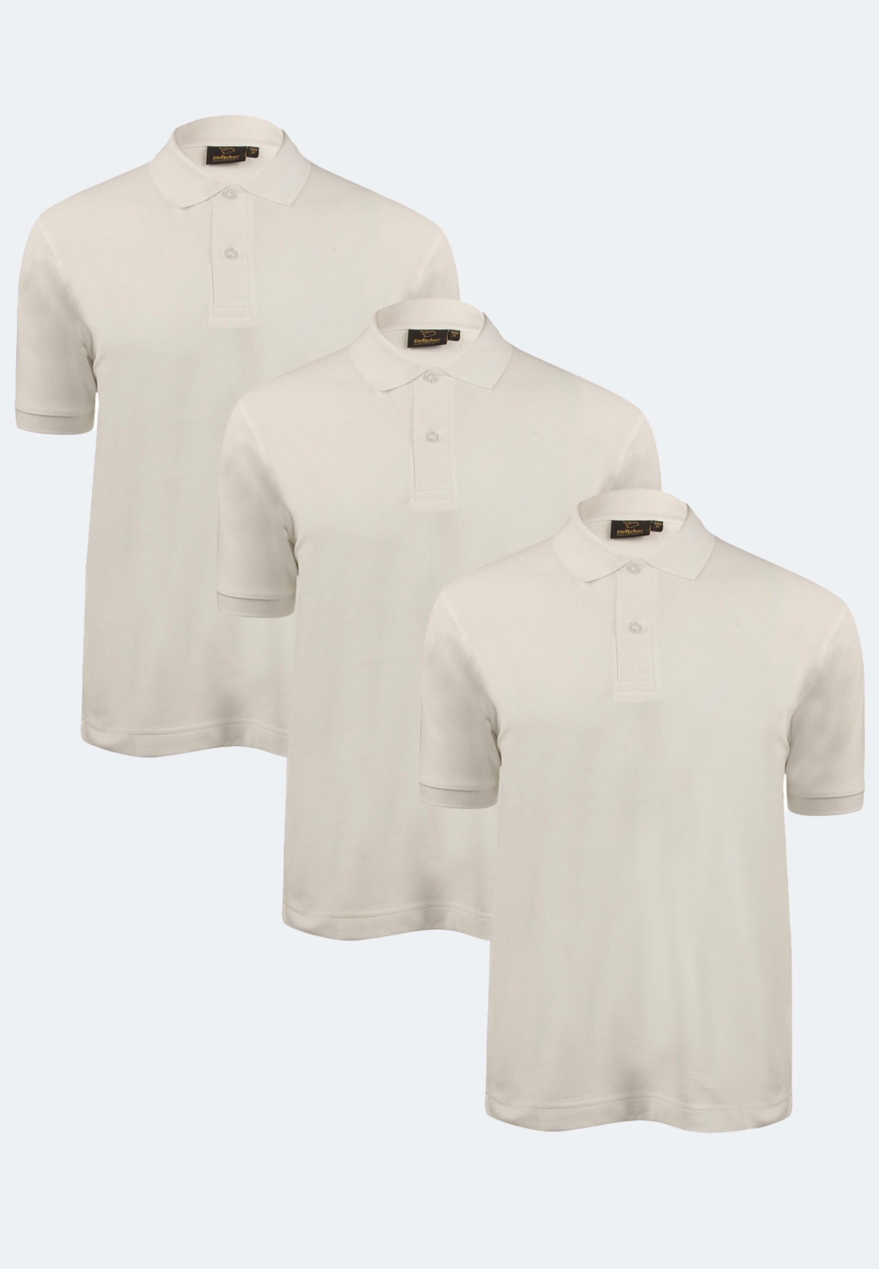 Switcher men's polo samuel color/1 blanc