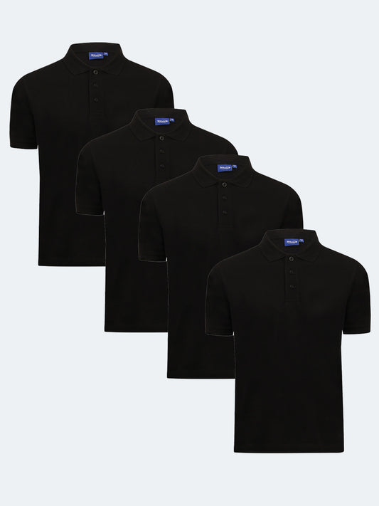 4-pack Airtex piqué polo shirt Whale