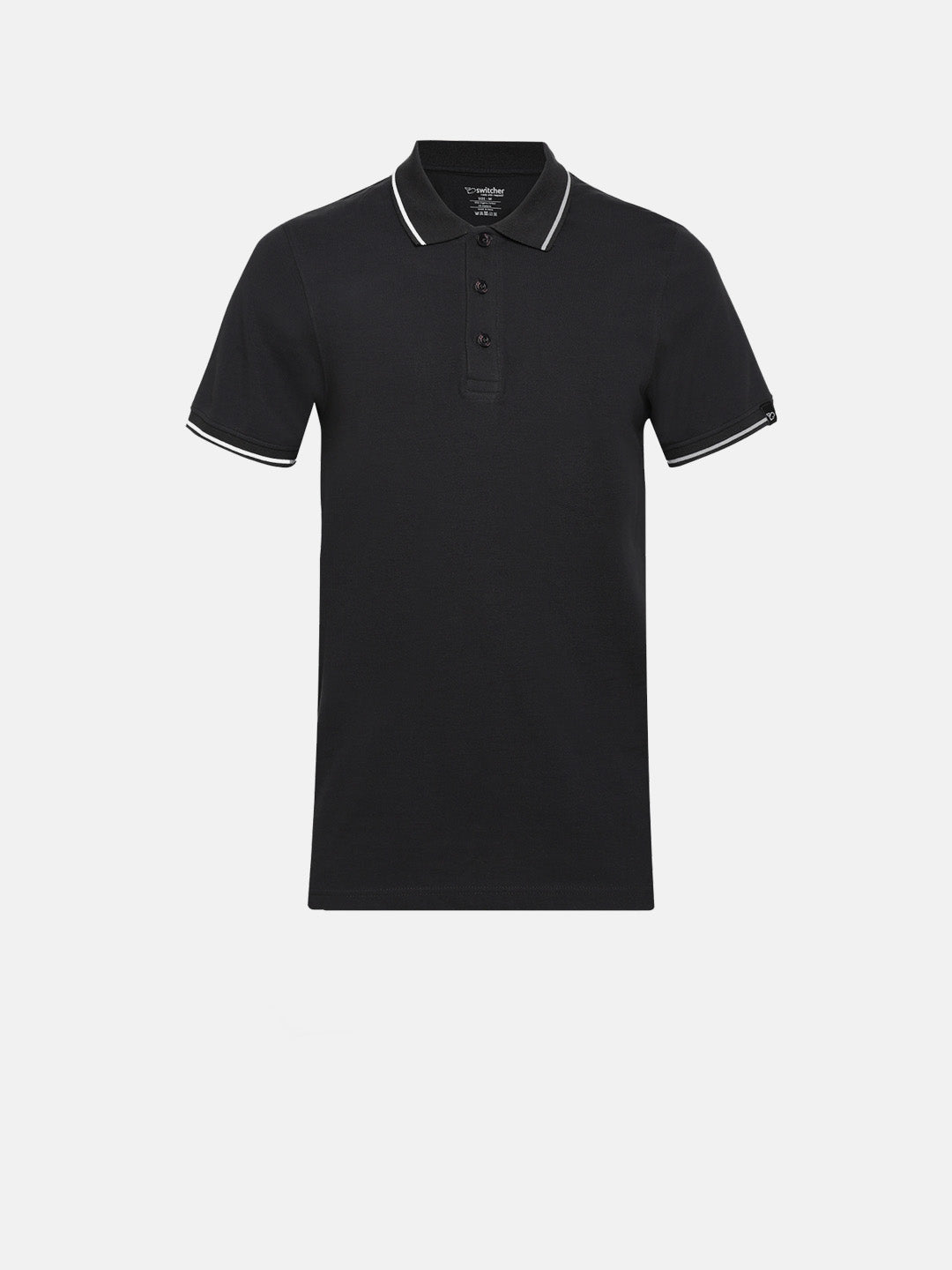 Contrast polo with elastane Ben