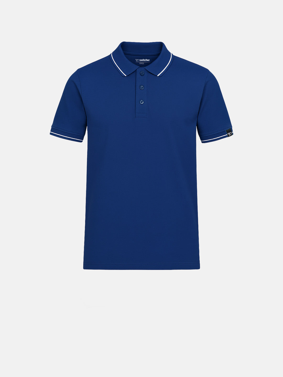 Contrast polo with elastane Ben