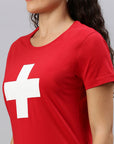 Helvetica T-Shirt Ladies V-Neck 2035