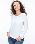 Women's cotton T-shirt stretch long sleeve Angelite switcher