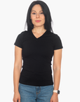 Stretch T-shirt V-neck Giorgia 2276