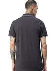 Contrast polo with elastane Ben