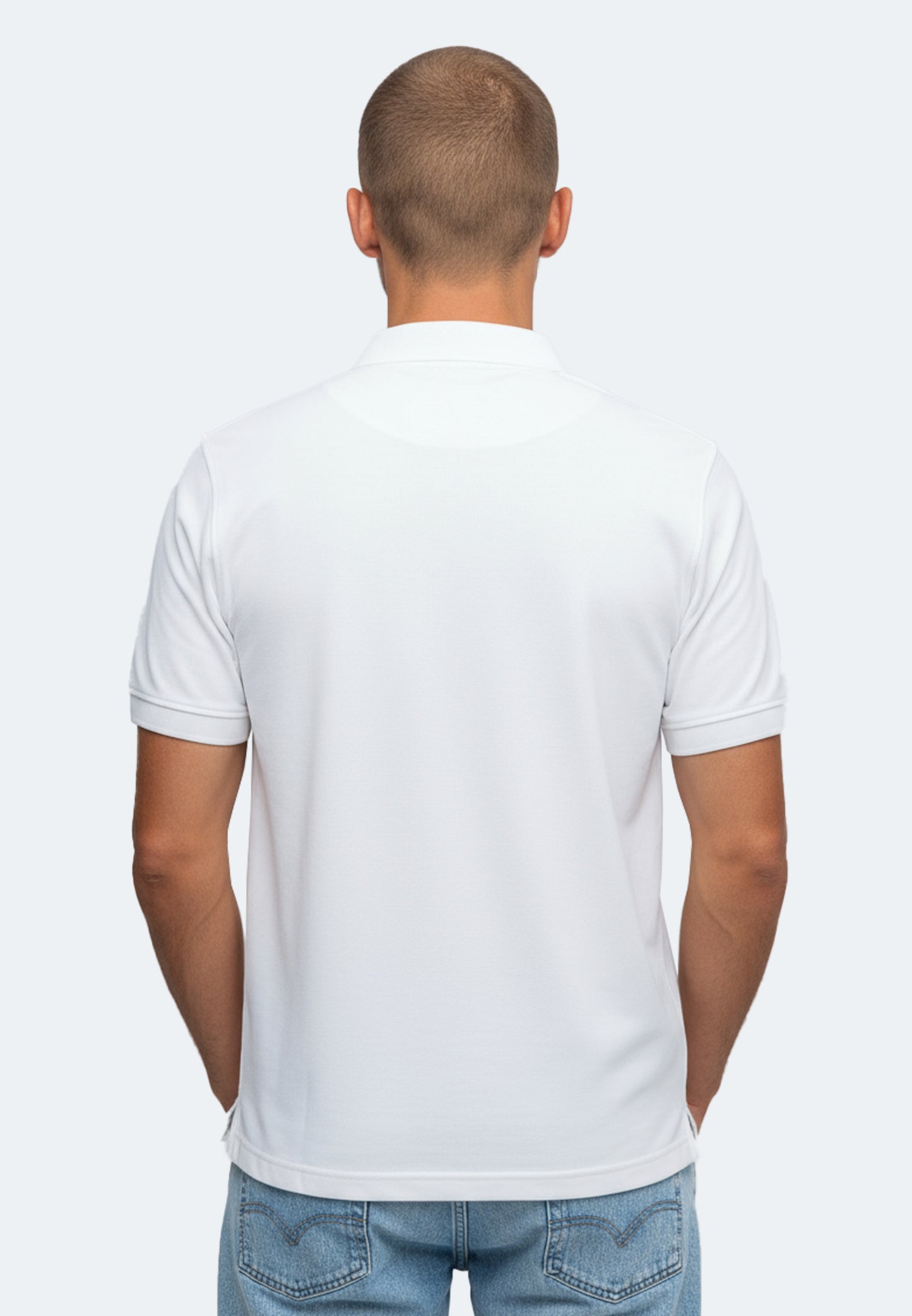 Switcher men's polo john color/1 blanc