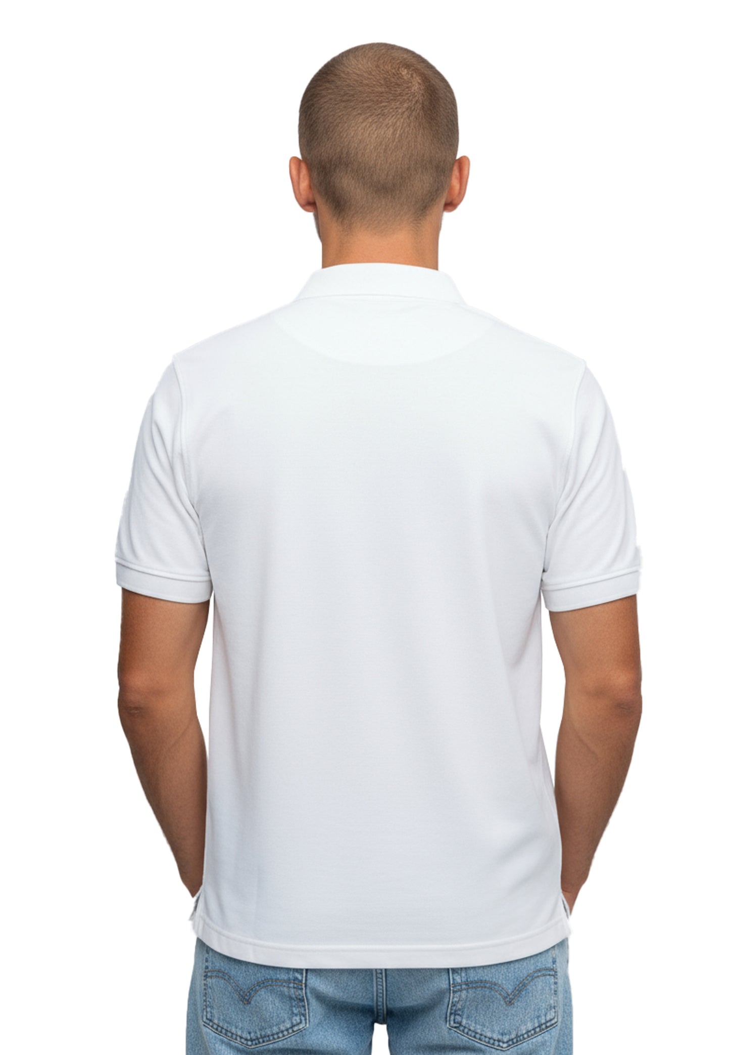 Switcher men's polo john color/1 blanc