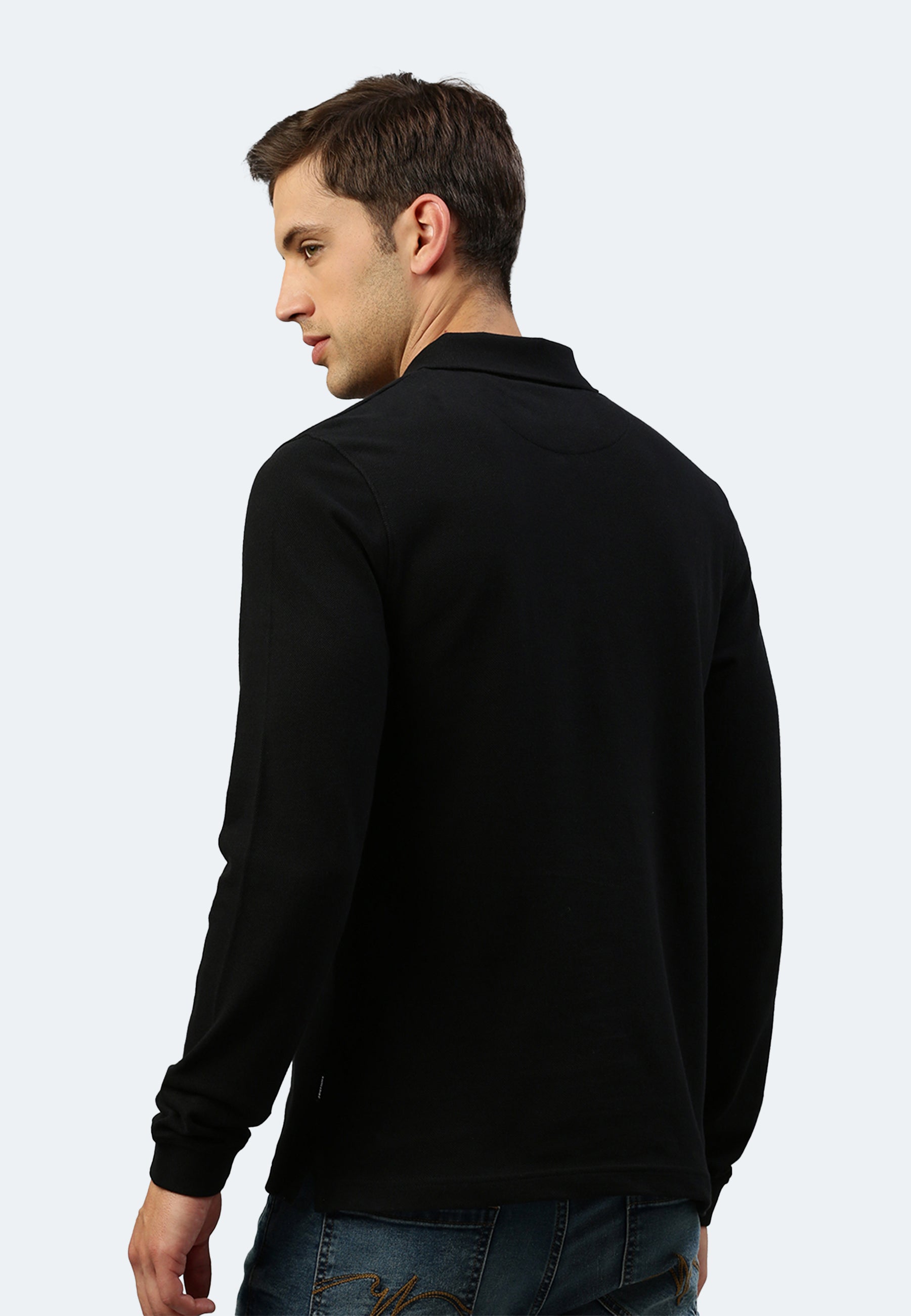 Long sleeve cotton piqué polo shirt Ralph