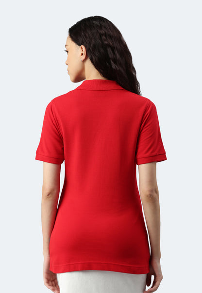 Switcher polo Lady whale color/10 rouge