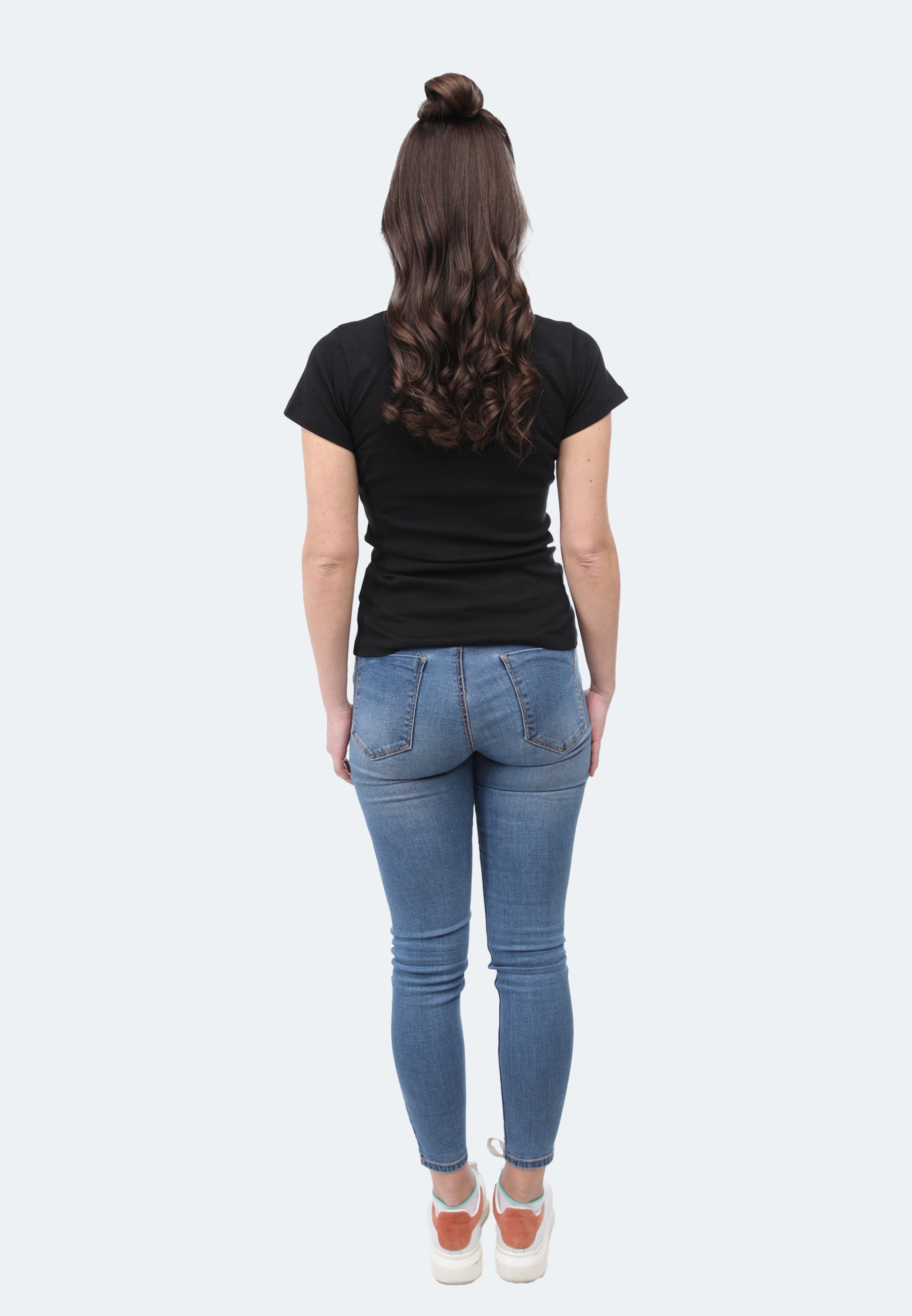 Ribbed T-shirt V-neck Efia