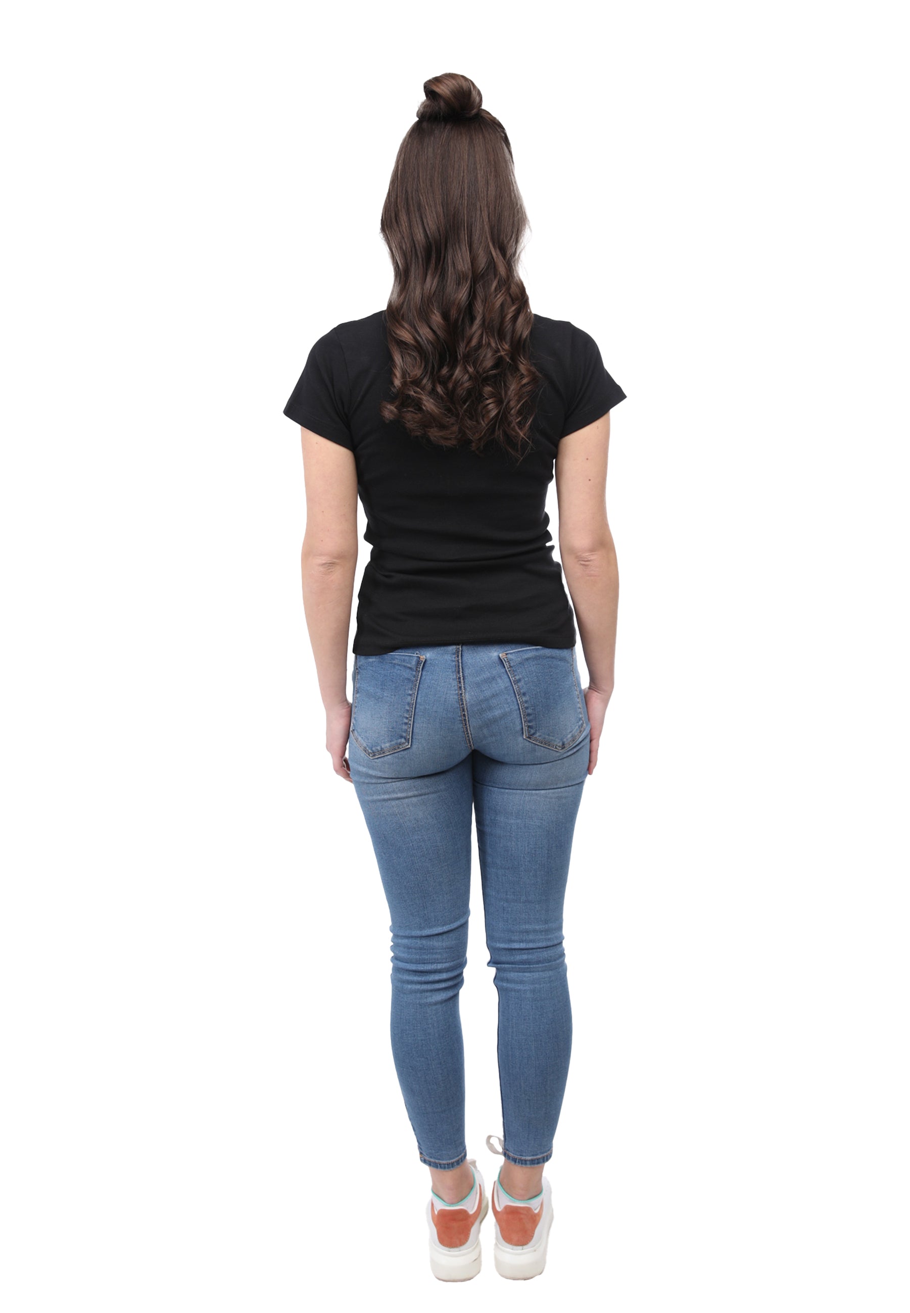 Ribbed T-shirt V-neck Efia