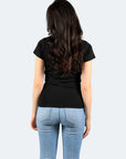 Round neck ribbed T-shirt Sally