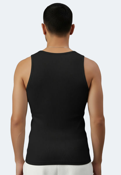 Men's ribbed tank top made from organic cotton Silvester