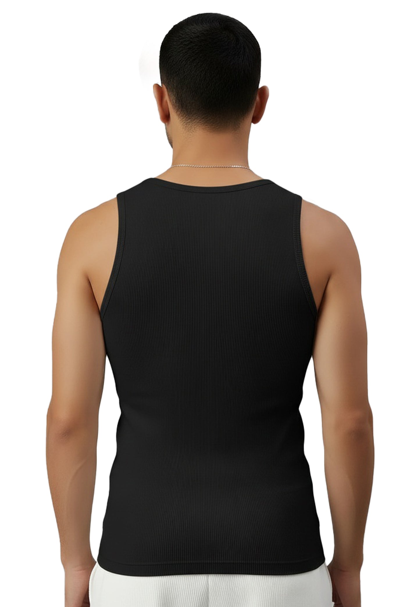 Men's ribbed tank top made from organic cotton Silvester