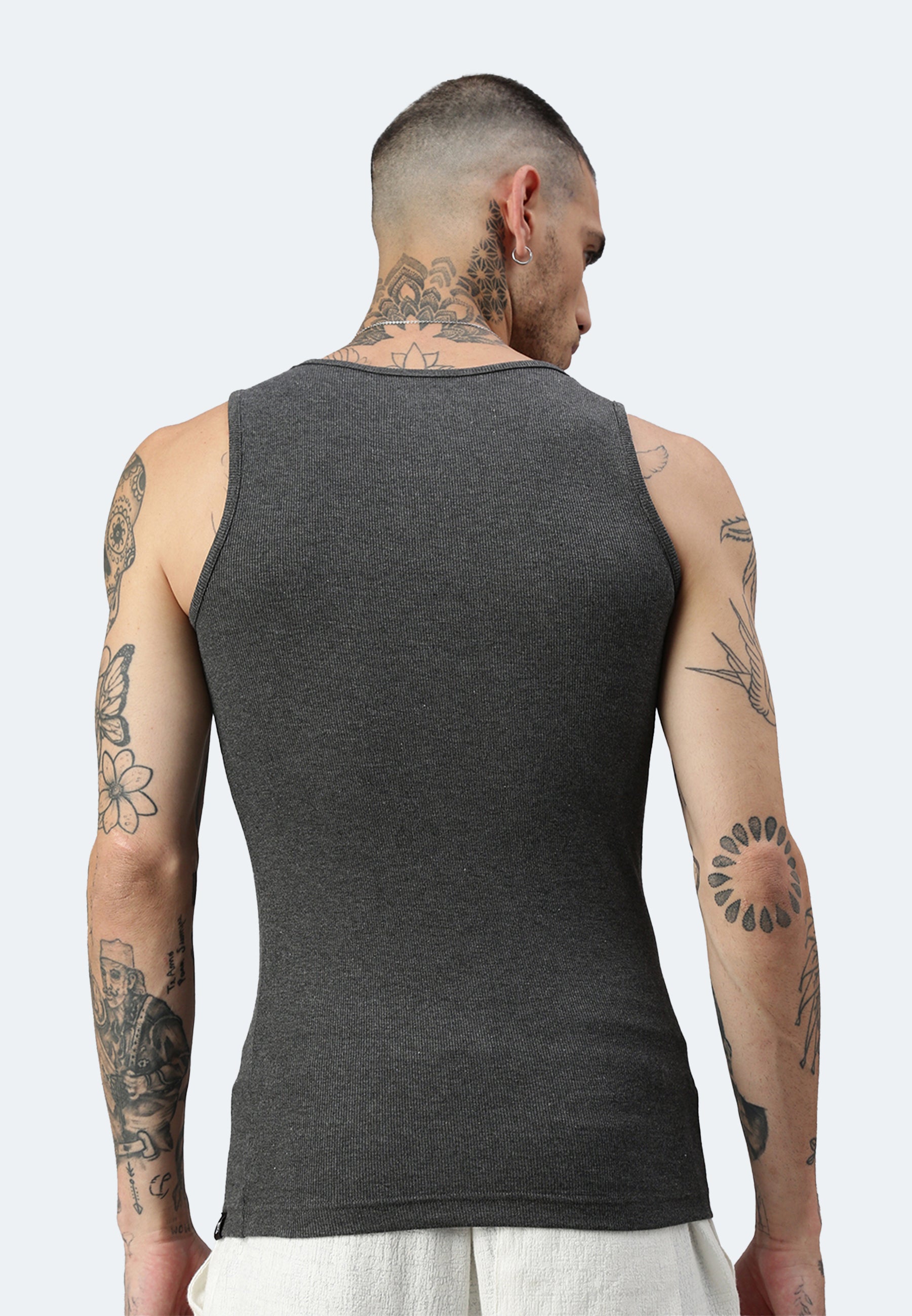 Men's ribbed tank top made from organic cotton Silvester